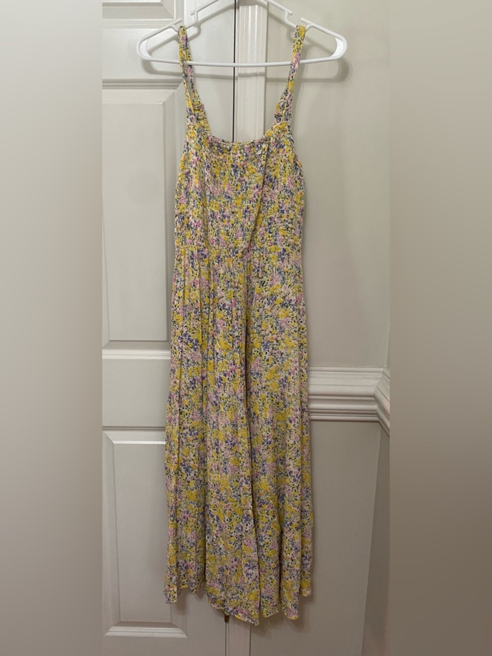 Myra Bag Yellow Floral Maxi Dress with Smock Top